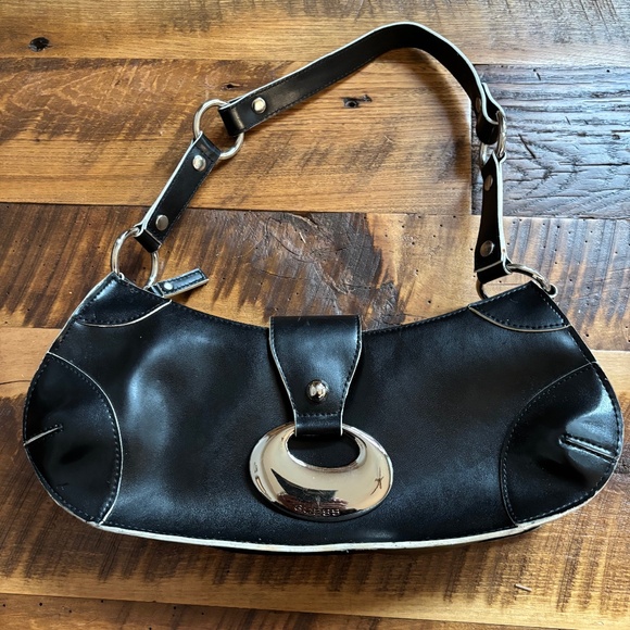 Guess Y2K Vintage Shoulder Bag Black - Picture 1 of 8